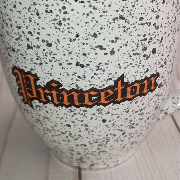 Princeton University NJ Speckled White Blue Orange Coffee Mug - Picture 2 of 7